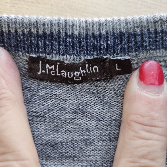 J Mclaughlin Mens Crewneck Cotton Sweater Size Large - Picture 7 of 8